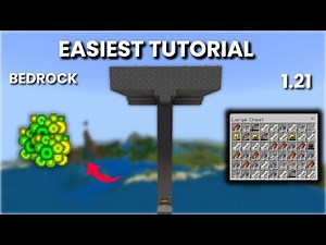 EASIEST MOB XP Farm Tutorial for Minecraft Bedrock 1.21!