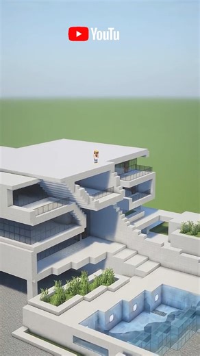 Minecraft Modern House time lapse #minecraft #minecraftbuilds | Madhu S