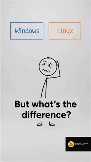 What's the difference between windows and Linux? #windows #linux #server #trending #gaming #video