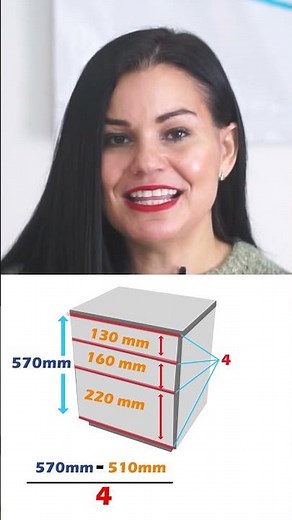 ✔️🤔Cómo CALCULAR📏la Altura de DISTINTOS Tamaños CAJONES🪚- Fórmula 3 #muebles #diy #carpinteria