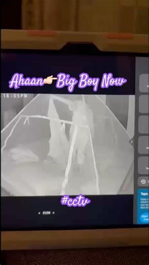 Ahaan is a Big👦Sleeps on His Own🥹#viral #trending #shorts #shortsfeed #ytshorts #kids #cctv