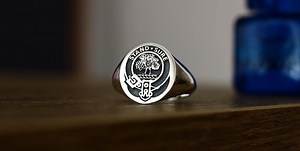 Scottish Clan Anderson Crest Ring, Family Crest Rings, Custom Family Rings, Scottish Clan Rings, Family Crest Jewelry, Signet Ring Crest - Etsy
