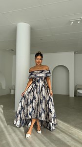 Marble Jacquard 💙 our Gracie Hi-Lo Dress is perfect for the girl who wants a little coverage on her arms and a flattering flared skirt • shop online at www.whiterunway.com.au or book an appointment to visit our Sydney showroom #weddingfashion #weddingguest #motherofthebride #motherofthebridedress #motherofthegroom #goingtoawedding #whiterunway | WhiteRunway.com