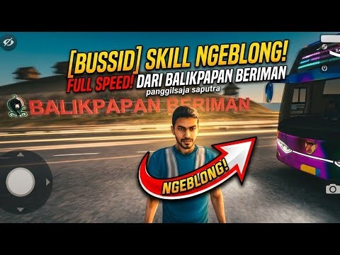 NEKAT NYALIP! Skill Driver Bus Lintas Kalimantan di Jalur Sempit Banjarmasin #bussid 