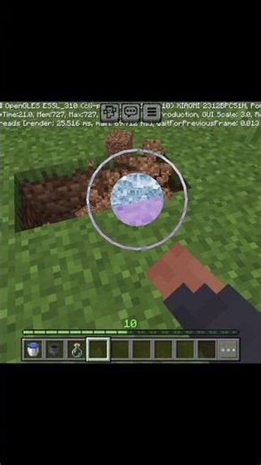 Infinite water source with one water bucket in Minecraft #minecraft #gaming