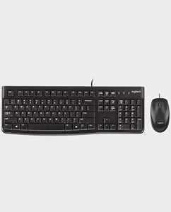 Buy Logitech MK120 Wired Keyboard and Mouse Combo Arabic in Qatar - AlaneesQatar.Qa