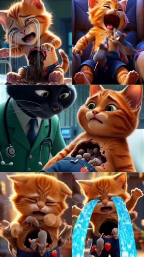 Cats in kitty's belly 🥹#animation #cartoon #emotional #emotional #shorts #shots #shortvideo