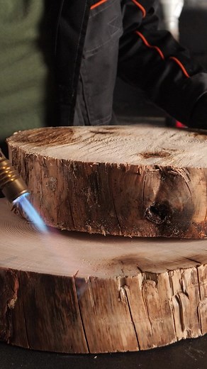 Build A Table With Burning Texture | Hungry Panda