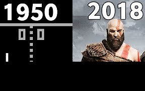 进化史 - 游戏画面 (1950-2018)