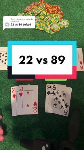 Poker Night: Pocket Twos vs 8 9 Suited Hand Analysis