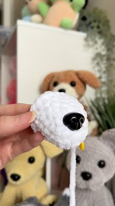 crocheting a husky puppy 🐾 puppy pattern coming soon! #crochet #crochetpattern #amigurumi #puppy #husky | Wonder Crochet