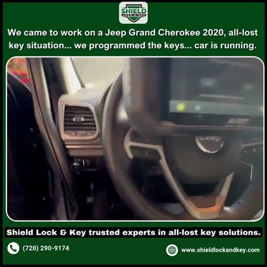 All Keys Lost? No Problem! 🔑 New Key Programmed for 2020 Jeep Grand Cherokee | Shield Lock & Key