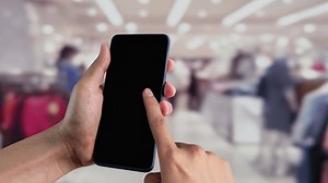 Omni channel technology of online retail business approach. Multichannel marketing on social media network offer service of internet payment channel, online retail shopping and omni digital app