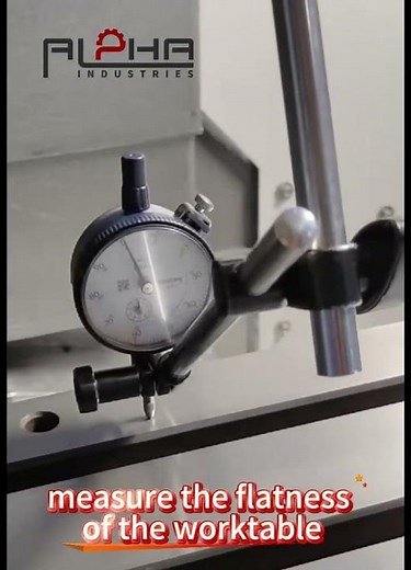 VMC Flatness Inspection | Precision Table Test by Alpha
