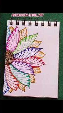 EASY Flower Zentangle Patterns 🌈 l Zentangle l Beautiful Flower Patterns For Stress Relief 💖🌸🖌️