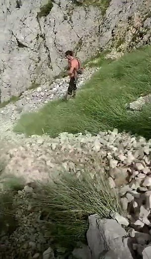 Incredible Rockfall and Debris Flow Captured on Steep Mountain Slope! Must Watch