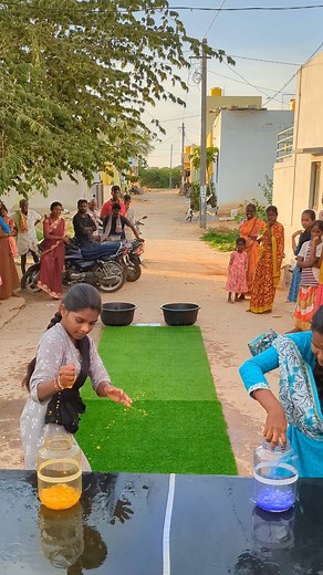 Squeeze the water and fill the jar challenge | Village Avengers