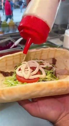 The Ultimate Meat Mountain! 🥙⛰️ (Doner Kebab) #Shorts