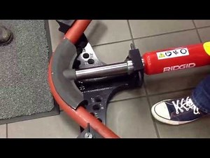 Neil pumps a Ridgid bender for 2 minutes...