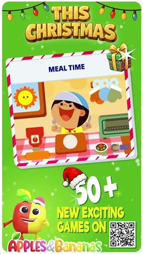 Christmas Special Games for kids #shorts #games #applesandbananaskidslearningapp #kidssafecontent