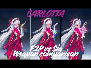 New Standard Pistol Carlotta Weapon Damage Comparison | Wuthering Waves 3.0