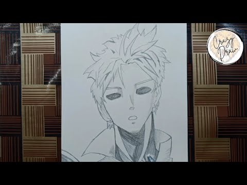 How to Draw Genos | Easy Step by Step Drawing for Beginners #CrazyDraw #genos