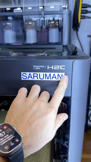 The winner is Saruman for the bambulab H2C naming #holidaysonshorts