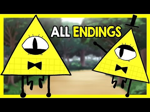 Bill Cipher Dating Sim - Love Dorito Game - All Endings - Gravity Falls Fan Game
