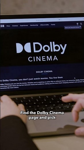 Book your ticket at Dolby Cinema