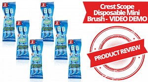 Watch Crest Scope Mini Brushes-Disposable Toothbrushes Review! on Amazon Live