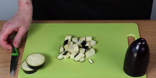 How to Dice an Aubergine Video