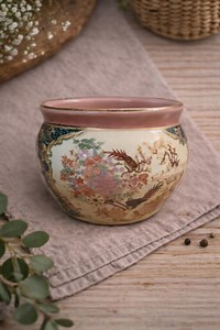 Vintage Chinese Porcelain Fish Bowl With Floral and Bird Decoration. - Etsy Canada