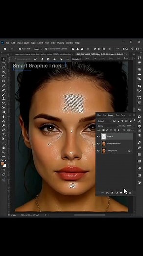 483K views · 2.9K reactions | Master in Photoshop | Remove the sweaty area from the face in Photoshop Photoshop Tutorial Everyday New Video #highlights #everyone #follow #trendingvideo #photoshop #tutorial #photography | Smart Graphic Trick | Facebook
