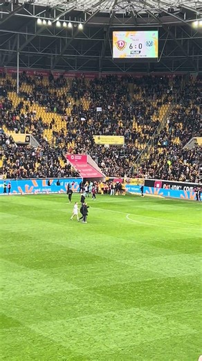6:0! Fans feiern ihr Team! Dynamo vs Münster🖤💛 #dynamo #1953 #football #dynamodresden