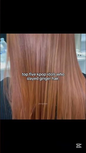 Kpop idols who slayed ginger hair 😛✌🏻#kpop