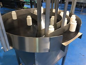Wine and Beverage Bottle Discharge Rotary Table UK C-Trak Ltd