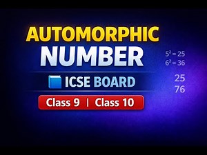 Automorphic Number | ICSE Board | Class 9 & Class 10 | Java Program