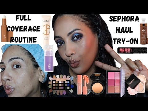 Let's not cry, let's play w/ makeup Sephora Haul FULL COVERAGE routine I’M BACK! #hyperpigmentation 