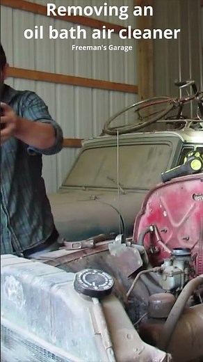 Removing an oil bath air cleaner #freemansgarage