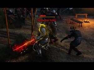 Olgierd's Iris sword glowing red hot | Witcher 3