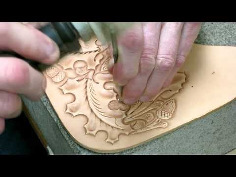 Western Culture ⭐ Leather tooling oak leaves and acorns - Part 2 - leather craft