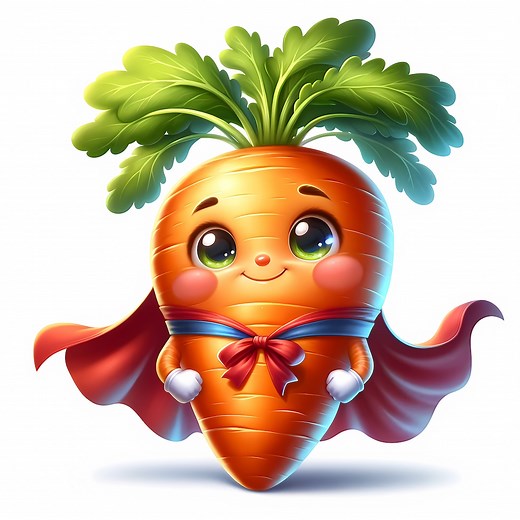 Cute Carrot Clipart Bundle | Kids Art Printables (JPG Digital Download) - Etsy