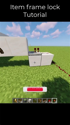 😱😱 INSANE FRAME LOCK!!! 😱 #minecraft #minecraftbuilding