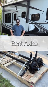 Bent axles, flat leaf springs, cracked rims….this is how we became stationary for 4 months! Living in our trailer full-time is filled with fun and excitement🙌🏼 but, you don’t want to be towing your home down the road going 65mph and something bad happens🤯 When we started realizing that we were having major suspension issues with our trailer, Tyler did not want to risk us traveling so we stayed put. Tyler spent time trying to figure out what our next move was going to be…..and that move was @l