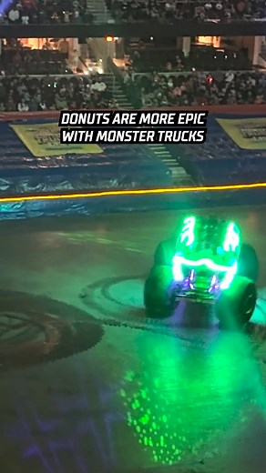 18K views · 77 reactions | Donuts? Yeah, monster trucks do it bigger  The only thing missing is you and your family in the stands. ️ Tickets going FAST at HotWheelsMonsterTrucksLive.com! | Hot Wheels Monster Trucks Live | Facebook