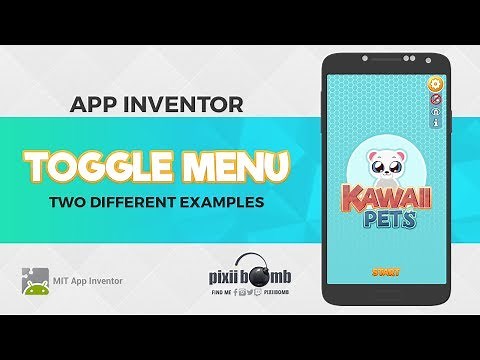 App Inventor: Toggle Menu