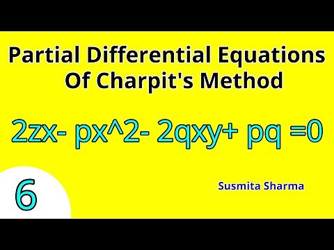 Partial Differential Equations Of First Order with Charpit's Method/Example of Charpit's Method