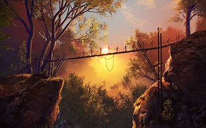 【UE4】原创作品 |日落悬崖场景