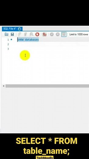 How to retrieve all rows and columns from a Database Table? #mysql #shorts Retrieve all Data DBMS