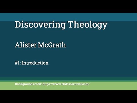 Discovering Theology: 1 Introduction